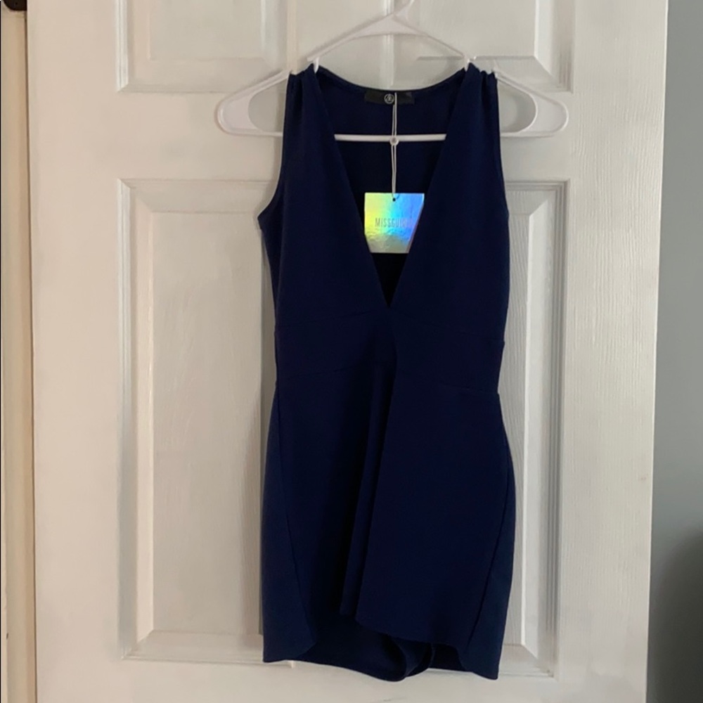 Navy Blue Romper